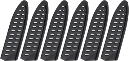 6 Pcs Knife Cover Sleeves, 5.3" x 1" PP Knives Edge Guard Blade Protector Universal Knife Sheath for Home Kitchen, Black
