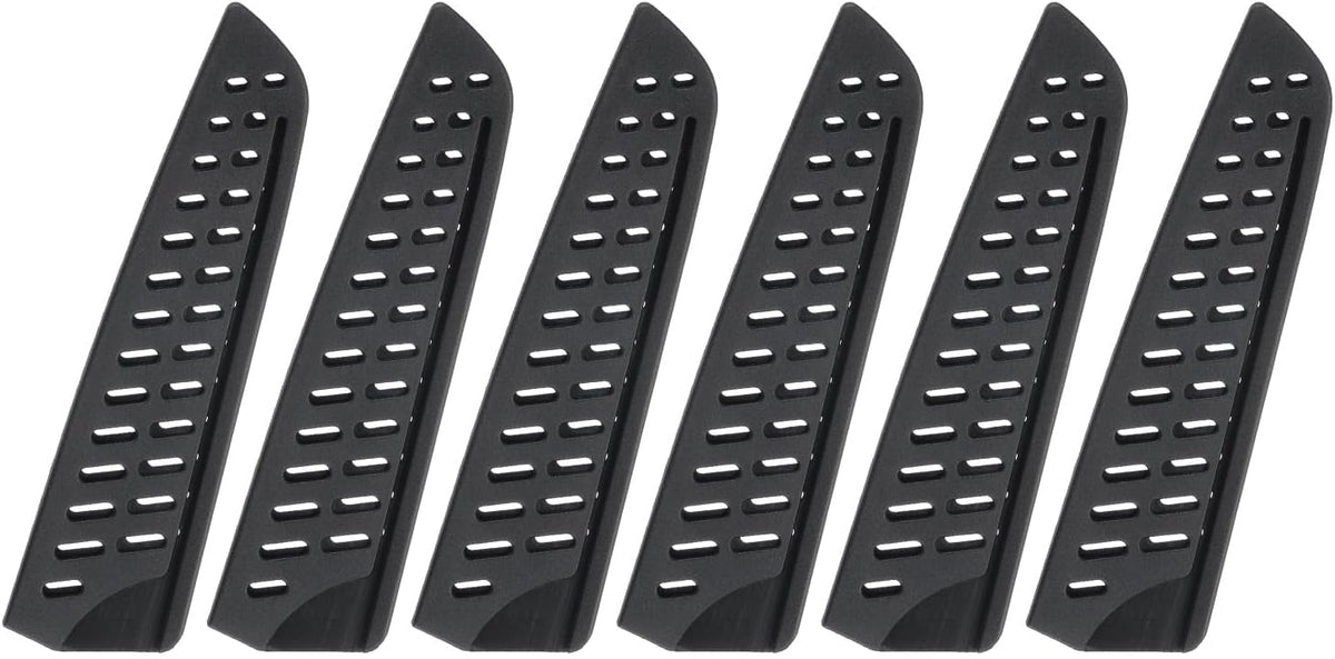 6 Pcs Knife Cover Sleeves, 5.3" x 1" PP Knives Edge Guard Blade Protector Universal Knife Sheath for Home Kitchen, Black