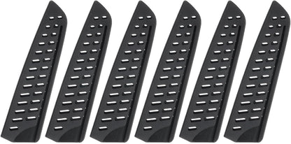 6 Pcs Knife Cover Sleeves, 5.3" x 1" PP Knives Edge Guard Blade Protector Universal Knife Sheath for Home Kitchen, Black