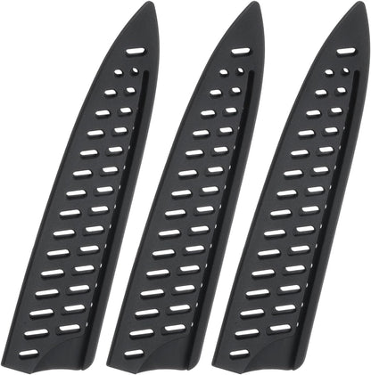 6 Pcs Knife Cover Sleeves, 5.3" x 1" PP Knives Edge Guard Blade Protector Universal Knife Sheath for Home Kitchen, Black