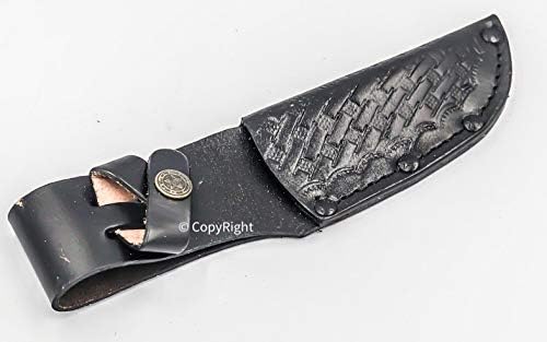 7.5" Custom Handmade Pure Leather Sheath for Blade Knife Engraved New
