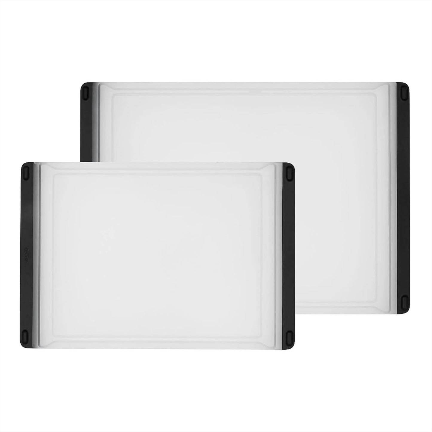 Good Grips 2-Piece Cutting Board Set, Cutting Boards for Kitchen Prep, Non-Porous Double-Sided Design, Dishwasher-Safe, Durable Kitchen Essentials