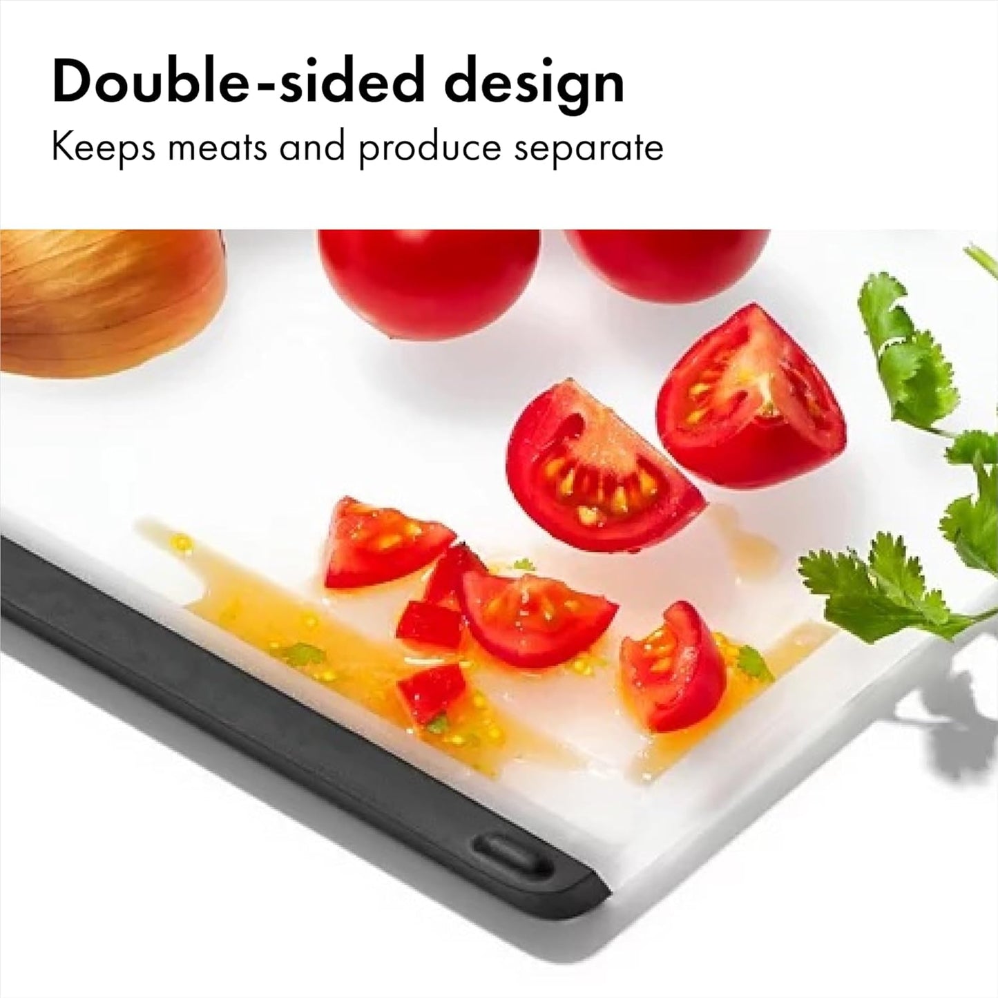 Good Grips 2-Piece Cutting Board Set, Cutting Boards for Kitchen Prep, Non-Porous Double-Sided Design, Dishwasher-Safe, Durable Kitchen Essentials