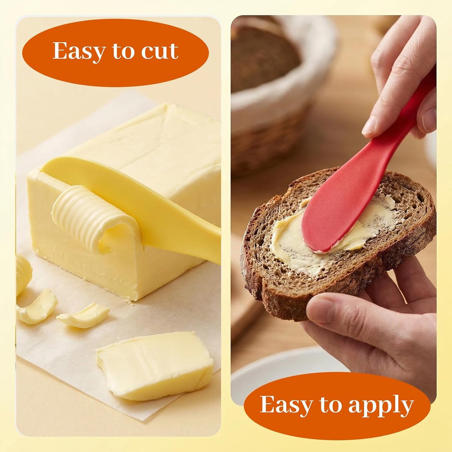 60 Pcs Plastic Butter Spreader, 7 x 1.4 Inch Butter Knife Set, Multi Purpose Spreader for Cheese, Cream, Jam, Sandwich, 6 Colors, PP Plastic, Dishwasher Safe