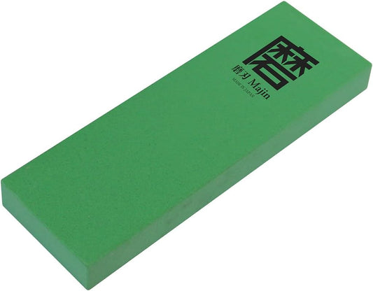 SAMURAI Ceramic Whetstone Majin Made in Japan Japanese Knife Sharpening Stone with Base for Kitchen and Professional Use (#1000)