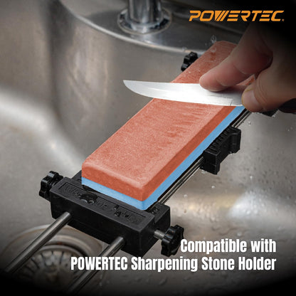 Whetstone Knife Sharpening Stone – Dual Grit 400/1000 Water Stone with Non-Slip Rubber Base for Sharpening Kitchen Knives, Razors, Chisels, Scissors, Axe, Hatchet (71915)