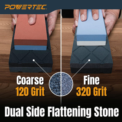 Whetstone Knife Sharpening Stone – Dual Grit 400/1000 Water Stone with Non-Slip Rubber Base for Sharpening Kitchen Knives, Razors, Chisels, Scissors, Axe, Hatchet (71915)