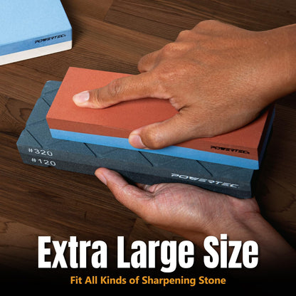 Whetstone Knife Sharpening Stone – Dual Grit 400/1000 Water Stone with Non-Slip Rubber Base for Sharpening Kitchen Knives, Razors, Chisels, Scissors, Axe, Hatchet (71915)