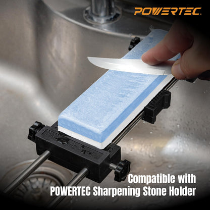 Whetstone Knife Sharpening Stone – Dual Grit 400/1000 Water Stone with Non-Slip Rubber Base for Sharpening Kitchen Knives, Razors, Chisels, Scissors, Axe, Hatchet (71915)
