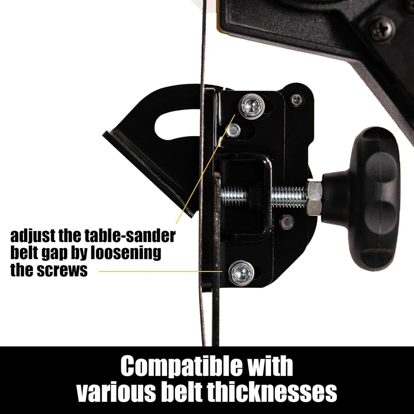Knife Sharpening Angle Guide for 1 x 30 inch Belt sander, Edge Leading & Trailing, 10-45 Degree Angle Guide, KSAG1