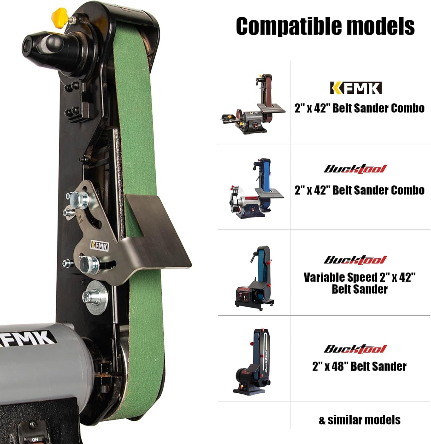 Knife Sharpening Angle Guide for 1 x 30 inch Belt sander, Edge Leading & Trailing, 10-45 Degree Angle Guide, KSAG1
