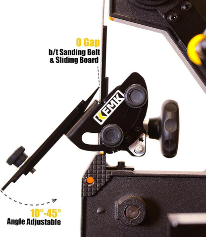 Knife Sharpening Angle Guide for 1 x 30 inch Belt sander, Edge Leading & Trailing, 10-45 Degree Angle Guide, KSAG1