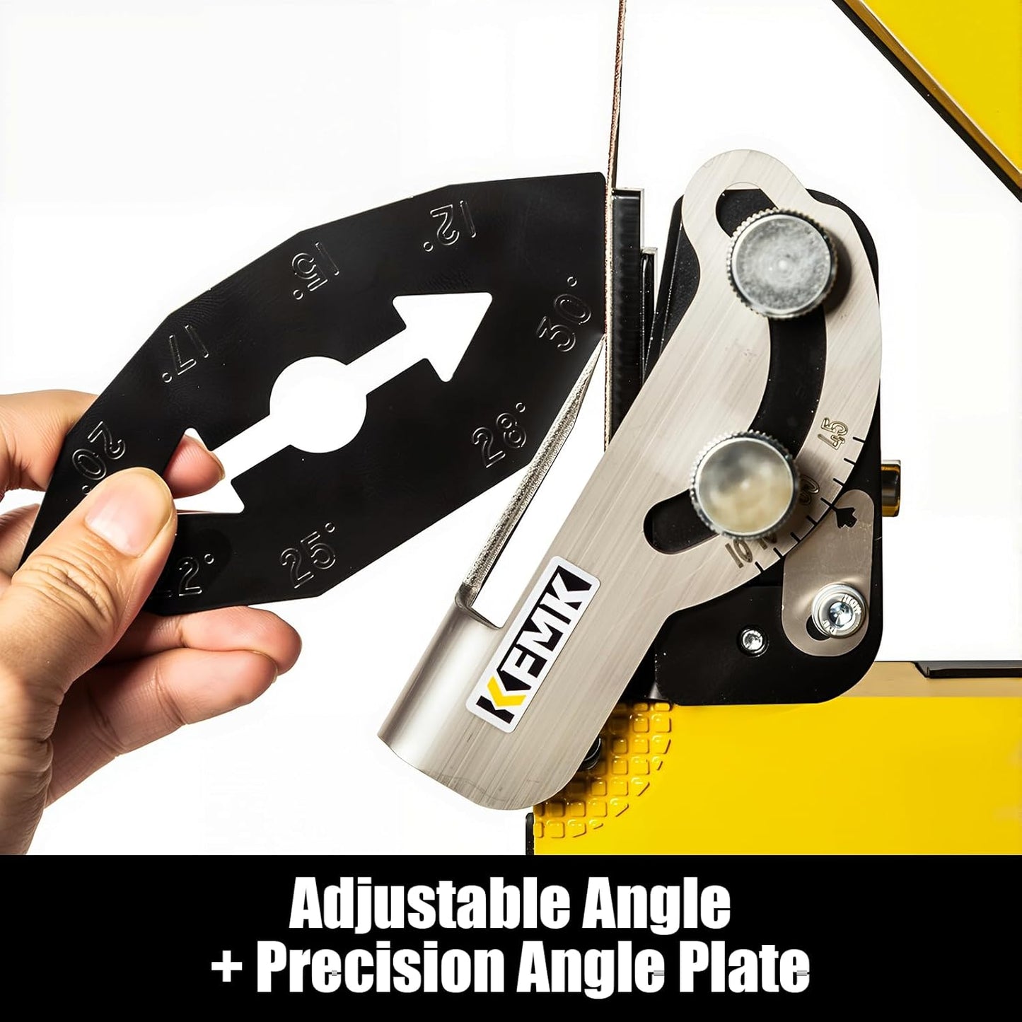 Knife Sharpening Angle Guide for 1 x 30 inch Belt sander, Edge Leading & Trailing, 10-45 Degree Angle Guide, KSAG1