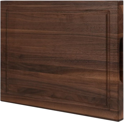 Solid Cherry Wood Cutting Board for Kitchen, USA Grown Hardwood, 16 x 12, with Invisible Inner Handle, Prefinished with Food-Grade Oil, Suitable for Kitchen Edge Grain, 1" Thick