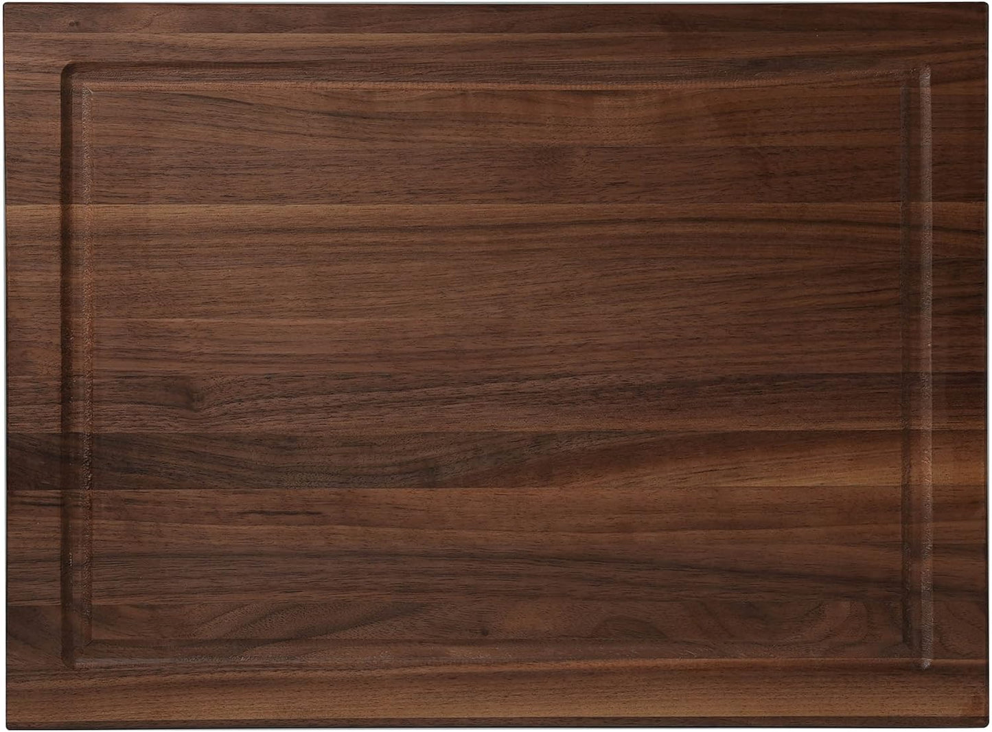Solid Cherry Wood Cutting Board for Kitchen, USA Grown Hardwood, 16 x 12, with Invisible Inner Handle, Prefinished with Food-Grade Oil, Suitable for Kitchen Edge Grain, 1" Thick