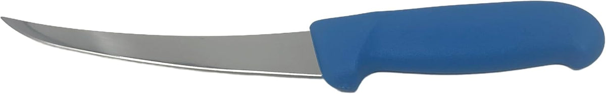 Blue Boning Knife - 6.5 in. Blade - Curved, Stiff - Blue Fibrox Handle