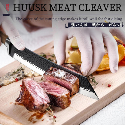 Huusk Utility Knife - Japan High Carbon Steel Hand Forged Paring Knife 5.5" | ATS-34, Ergonomic Grip, Multipurpose for Fruit & Vegetable, Premium Present Box