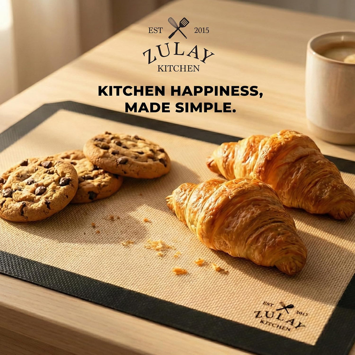 Silicone Baking Mat Sheet Set - Reusable Baking Mat Nonstick - Half Sheet Baking Mat For Oven (Black, 1 Pack)