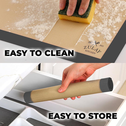 Silicone Baking Mat Sheet Set - Reusable Baking Mat Nonstick - Half Sheet Baking Mat For Oven (Black, 1 Pack)