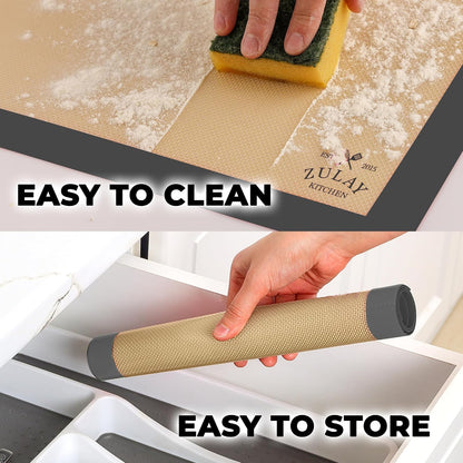 Silicone Baking Mat Sheet Set - Reusable Baking Mat Nonstick - Half Sheet Baking Mat For Oven (Black, 1 Pack)