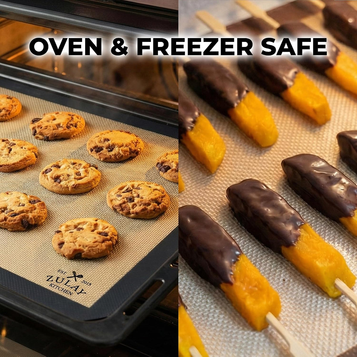 Silicone Baking Mat Sheet Set - Reusable Baking Mat Nonstick - Half Sheet Baking Mat For Oven (Black, 1 Pack)