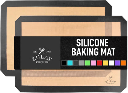 Silicone Baking Mat Sheet Set - Reusable Baking Mat Nonstick - Half Sheet Baking Mat For Oven (Black, 1 Pack)