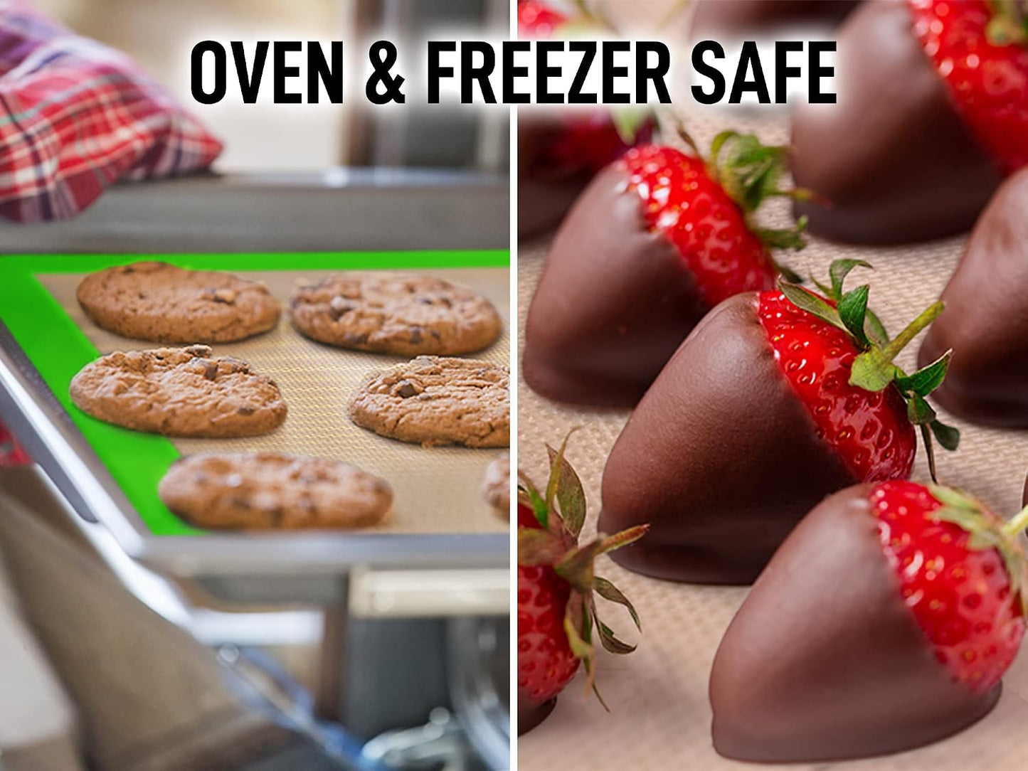 Silicone Baking Mat Sheet Set - Reusable Baking Mat Nonstick - Half Sheet Baking Mat For Oven (Black, 1 Pack)