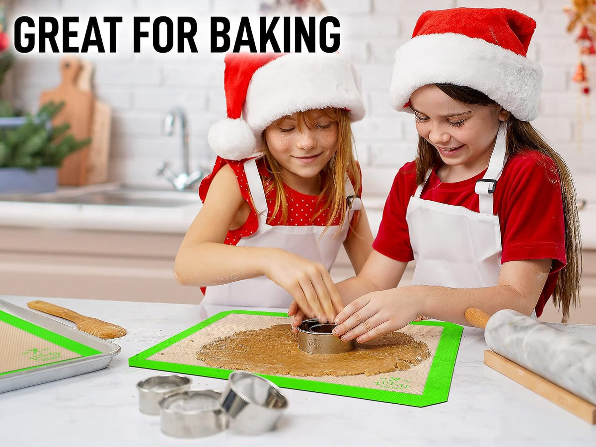 Silicone Baking Mat Sheet Set - Reusable Baking Mat Nonstick - Half Sheet Baking Mat For Oven (Black, 1 Pack)
