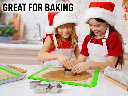Silicone Baking Mat Sheet Set - Reusable Baking Mat Nonstick - Half Sheet Baking Mat For Oven (Black, 1 Pack)