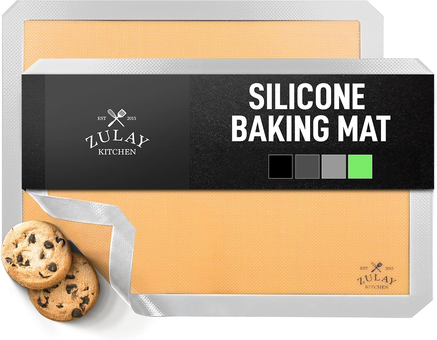 Silicone Baking Mat Sheet Set - Reusable Baking Mat Nonstick - Half Sheet Baking Mat For Oven (Black, 1 Pack)
