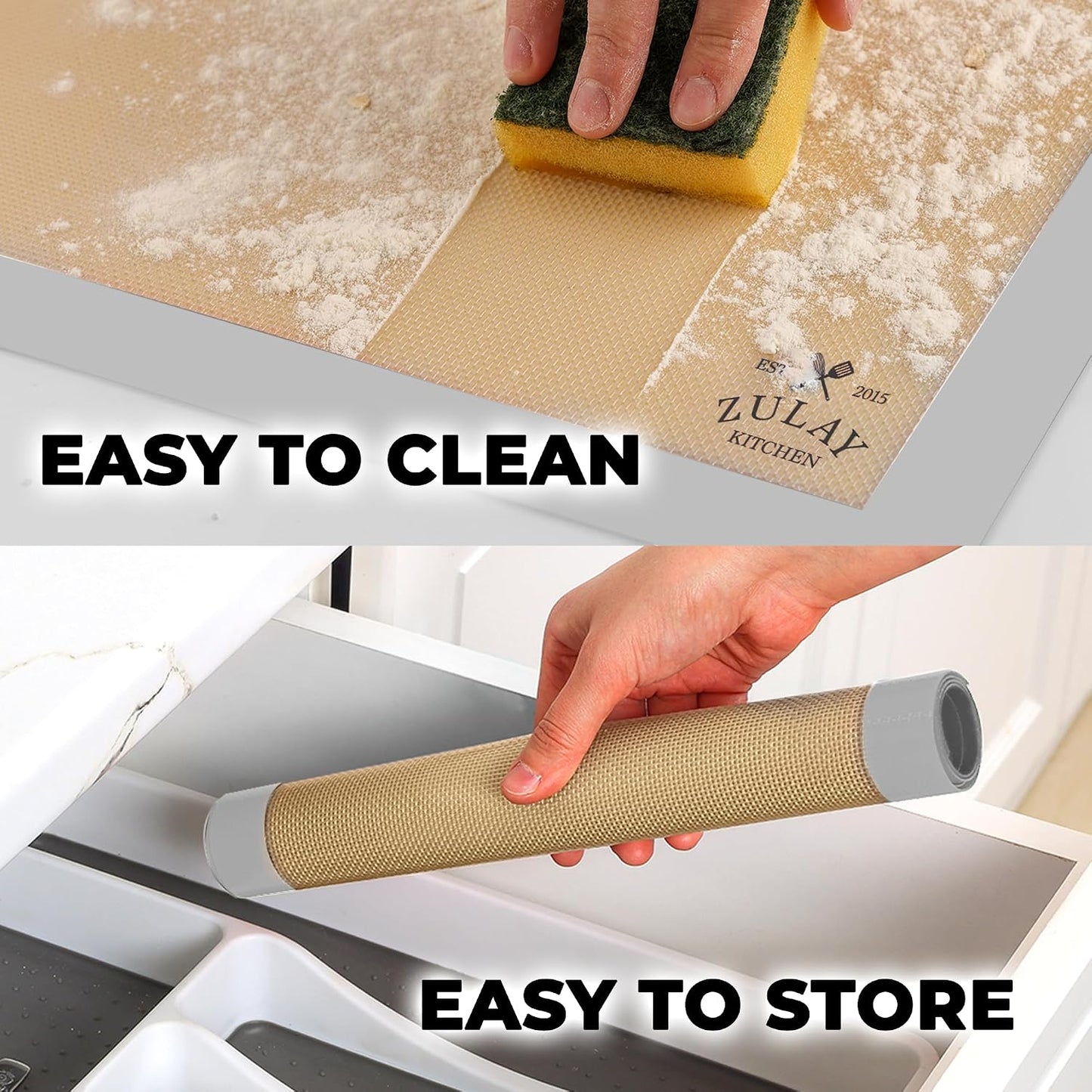 Silicone Baking Mat Sheet Set - Reusable Baking Mat Nonstick - Half Sheet Baking Mat For Oven (Black, 1 Pack)