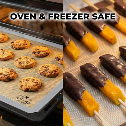 Silicone Baking Mat Sheet Set - Reusable Baking Mat Nonstick - Half Sheet Baking Mat For Oven (Black, 1 Pack)