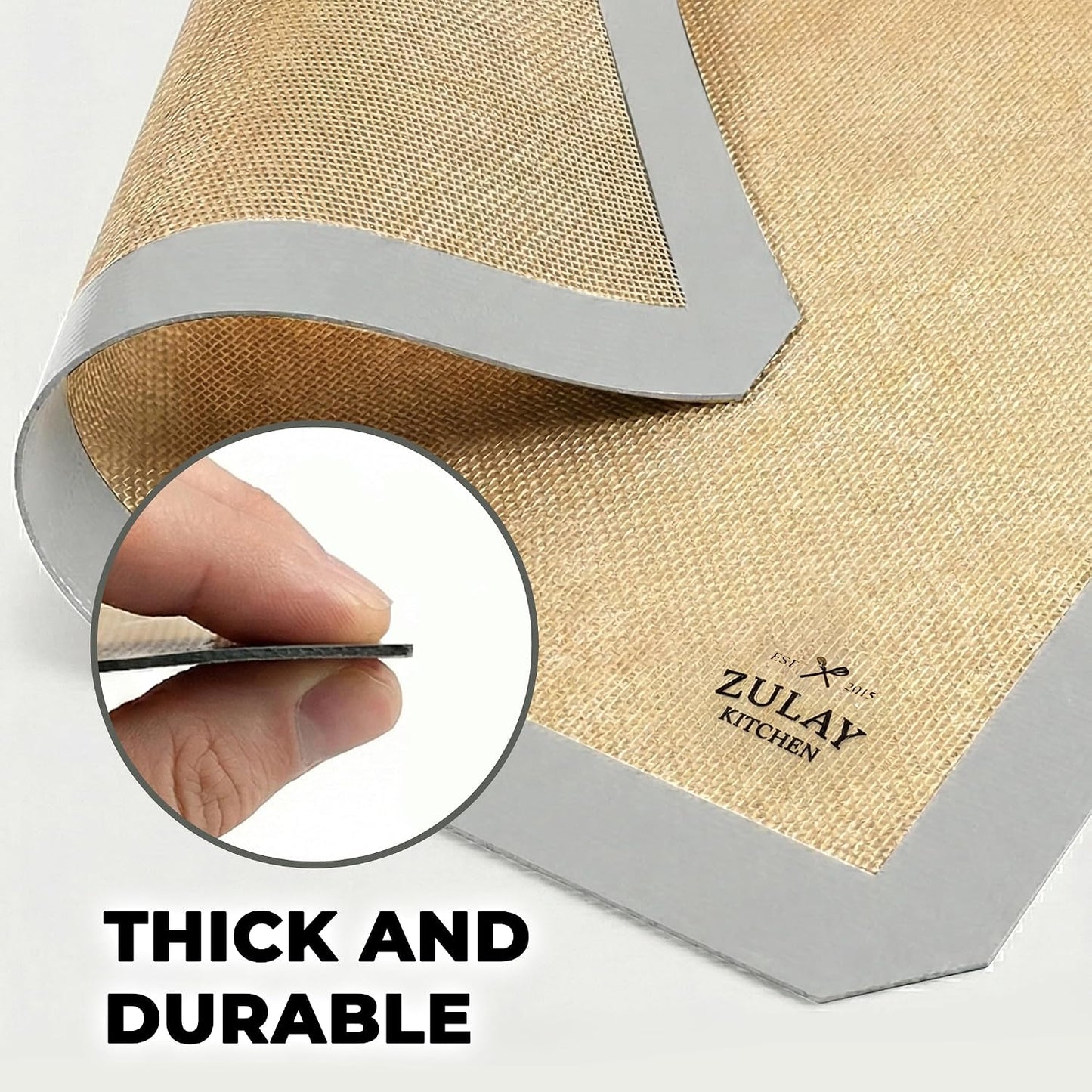 Silicone Baking Mat Sheet Set - Reusable Baking Mat Nonstick - Half Sheet Baking Mat For Oven (Black, 1 Pack)