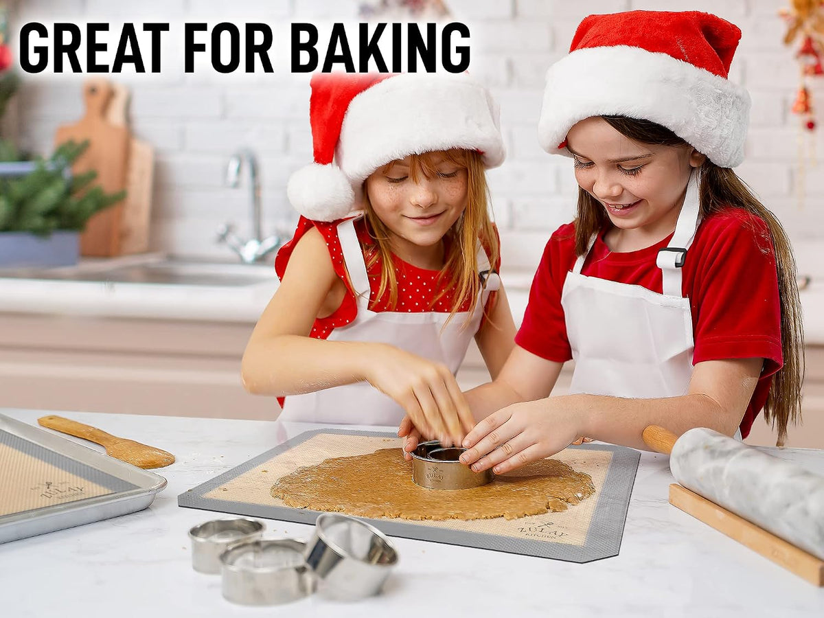 Silicone Baking Mat Sheet Set - Reusable Baking Mat Nonstick - Half Sheet Baking Mat For Oven (Black, 1 Pack)