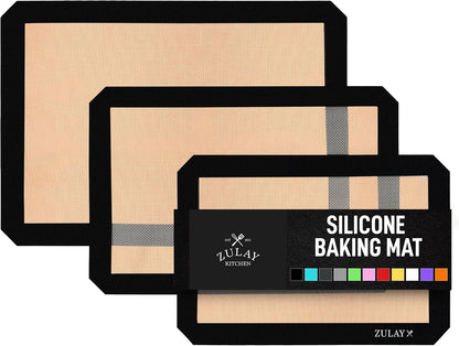 Silicone Baking Mat Sheet Set - Reusable Baking Mat Nonstick - Half Sheet Baking Mat For Oven (Black, 1 Pack)