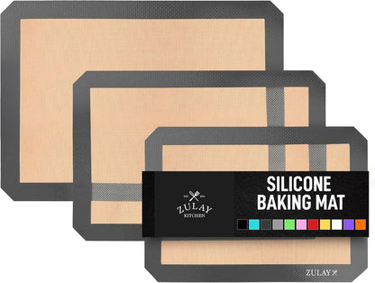 Silicone Baking Mat Sheet Set - Reusable Baking Mat Nonstick - Half Sheet Baking Mat For Oven (Black, 1 Pack)