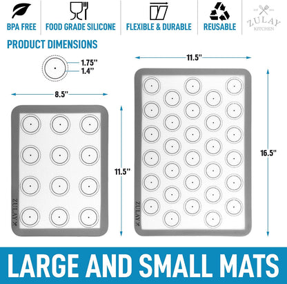 Silicone Baking Mat Sheet Set - Reusable Baking Mat Nonstick - Half Sheet Baking Mat For Oven (Black, 1 Pack)