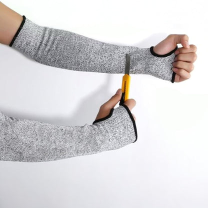 Cut Resistant Sleeves, Level 5 Protection, Slash Resistant Arm Sleeves, 14" Long, Sold By Pair (2Piece)