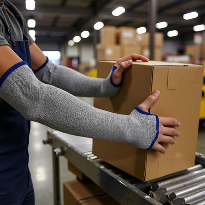 Cut Resistant Sleeves, Level 5 Protection, Slash Resistant Arm Sleeves, 14" Long, Sold By Pair (2Piece)