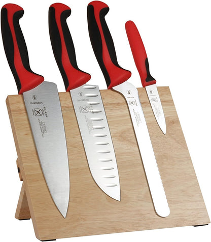 Millennia Colors 5-Piece Magnetic Board Set with Red Handles, Rubberwood