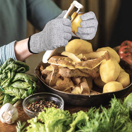 Kitchen Work Safety Protection Anti-Cutting Gloves Grade 5 Wear Resistance,Peel The Shell, Cut The Meat