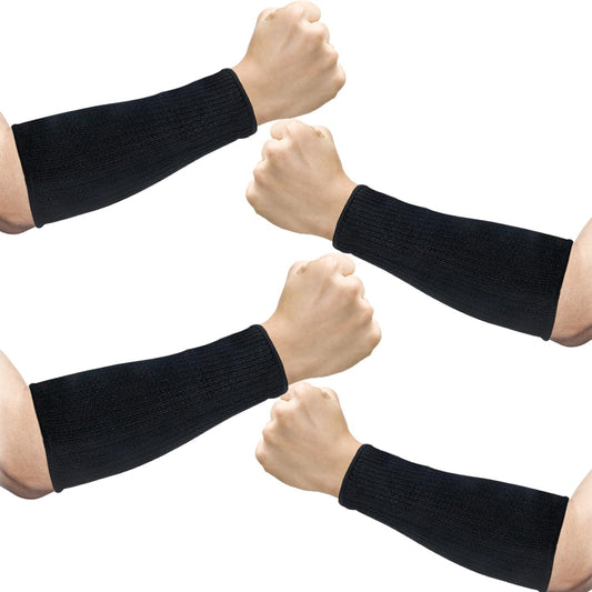 2 Pairs Level 5 Cut Resistant Arm Sleeves, Forearm Guards for Hand and Arm Protection Durable Work Glove Alternatives