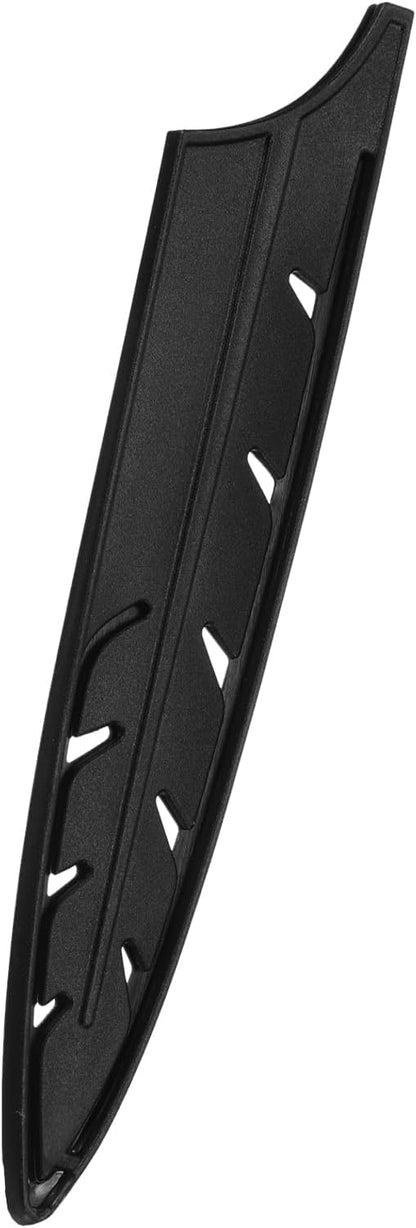 5Pcs Knife Cover Sleeves Blade Edge Guards for 8" Carving Knife Blade Edge Protector Universal Knife Sheath for Kitchen, Black