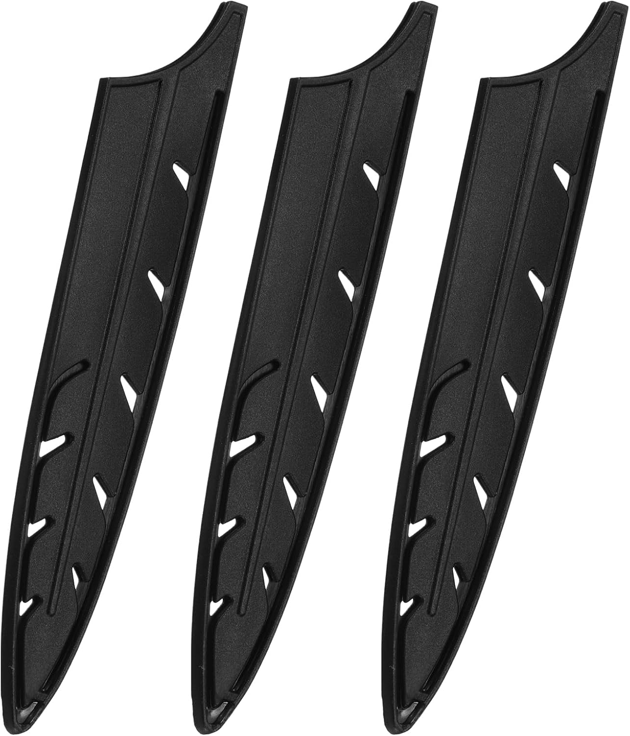 5Pcs Knife Cover Sleeves Blade Edge Guards for 8" Carving Knife Blade Edge Protector Universal Knife Sheath for Kitchen, Black