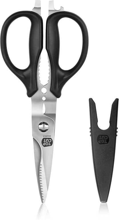 Top Cut 1022513 Heavy Duty Kitchen Shears and Multi Purpose Scissors, 9-Inch