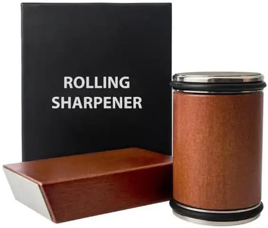 Rolling Knife Sharpener,Knife Sharpening with Diamonds Suitable for Kinds of Kitchen Knives with 15°& 20° Magnetic Angles.