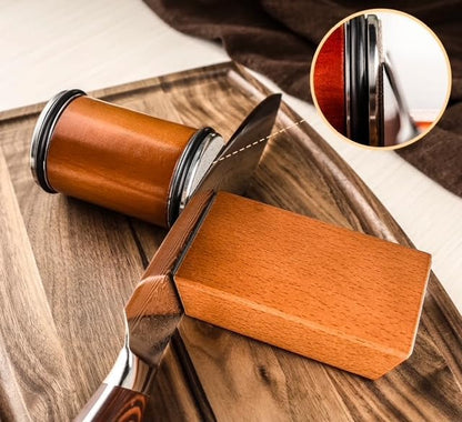 Rolling Knife Sharpener,Knife Sharpening with Diamonds Suitable for Kinds of Kitchen Knives with 15°& 20° Magnetic Angles.