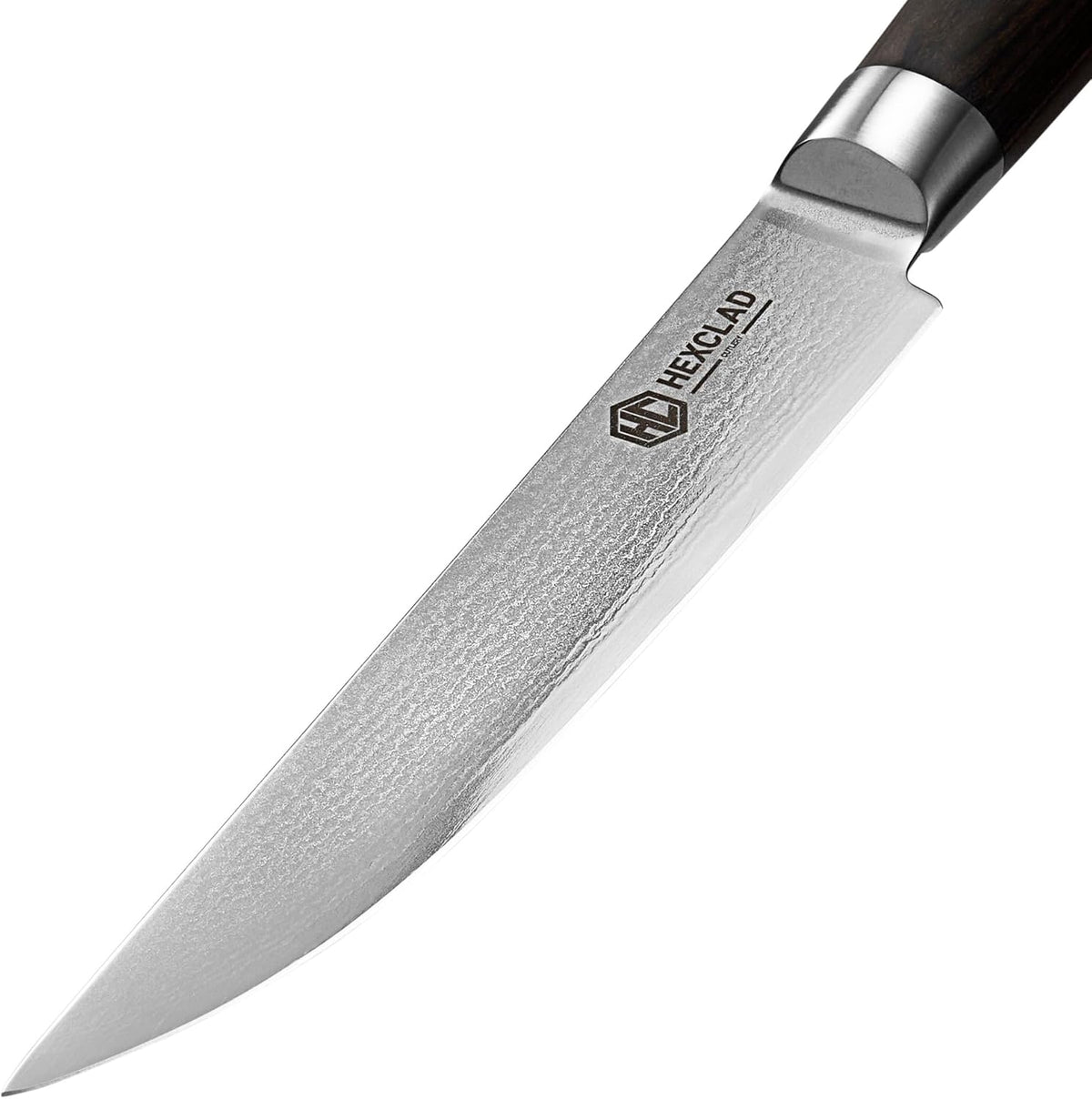 Green 4 Piece Damascus Steel Steak Knife Set, Full Tang | Full Tang Construction, Pakkawood Handle