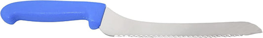 Cozzini Cutlery Imports 9 Inch Blue Offset Bread Knife - Serrated Deli/Sandwich Knife
