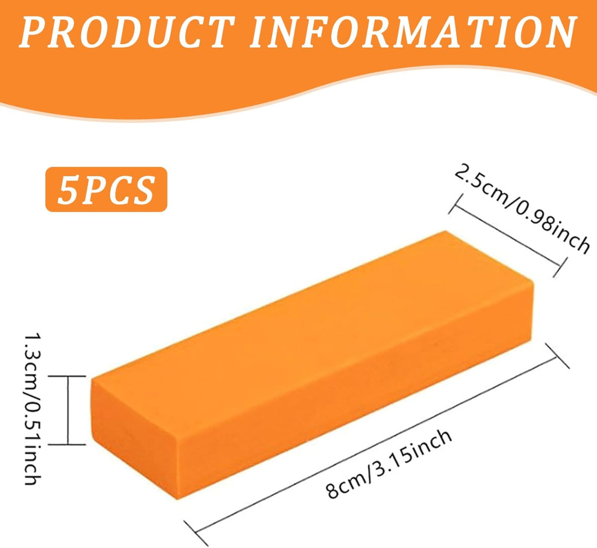 Stainless Steel Scratch Remover, 5PCS Rubber Rust Eraser, Portable Kitchen Cleaners, Stainless Steel Rust Remover
